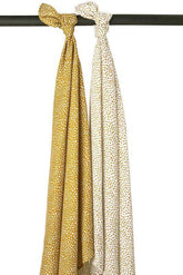 Meyco - Meyco Muslin Swaddle 2-pack Organic Cotton - Cheetah - 120x120cm - Mari Kali Stores Cyprus